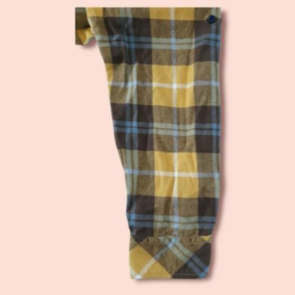 MATCHSTICK Argus Womens Plaid Shirt Flannel L/S Button Roll Sleeves/Sides XXL - Picture 8 of 8
